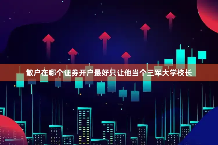 散户在哪个证券开户最好只让他当个三军大学校长